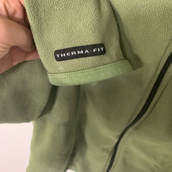 NIKE jacket 00s vintage green fleece zip up jacket womens medium - Picture 3 of 5